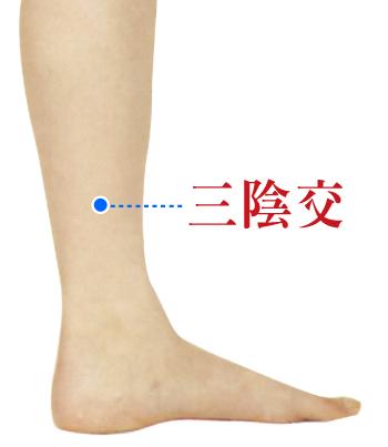 按三陰交促進血液循環