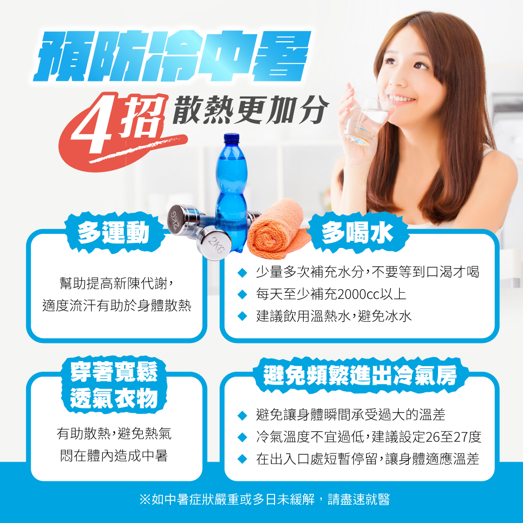 中暑怎麼辦？預防中暑，4招度過高溫危機